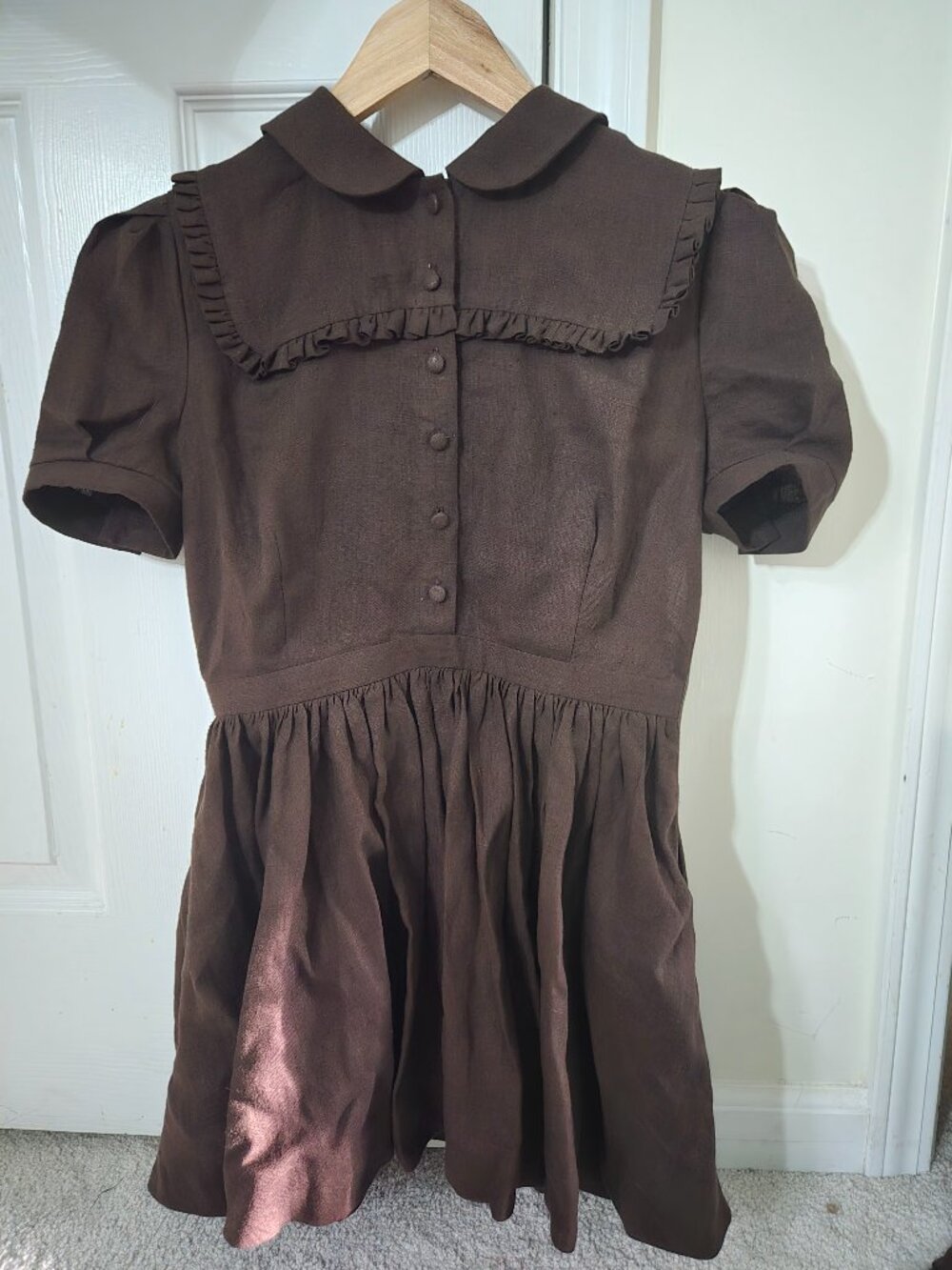 Little Women Atelier  Linen Amy Dress with Short sleeves